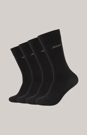 4er Pack Socken in Schwarz
