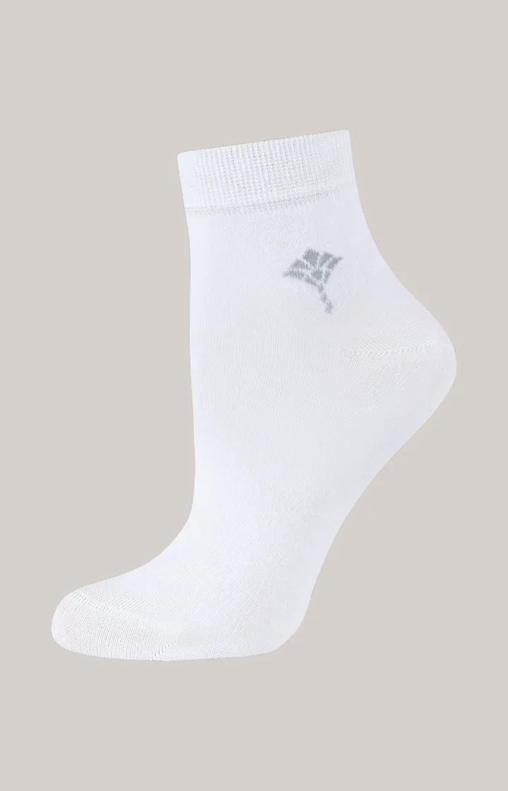 4er-Pack Socken in Weiß