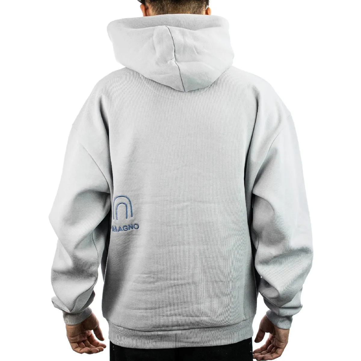 Alessandro Magno Chapter 2 Basic Capsule Hoodie AM5002-24 - hellgrau