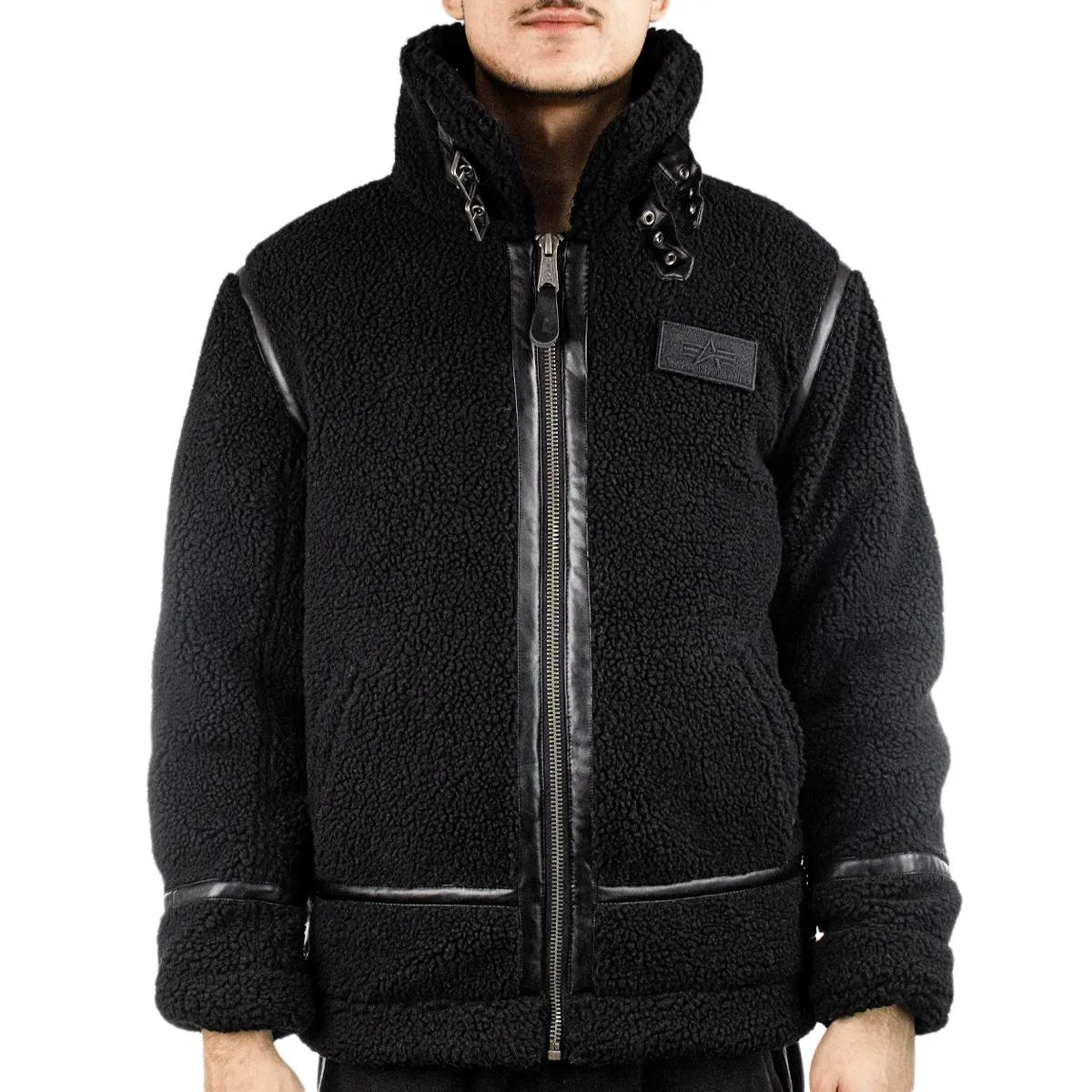 Alpha Industries Inc B3 Teddy Winter Jacke 118118-03 - schwarz