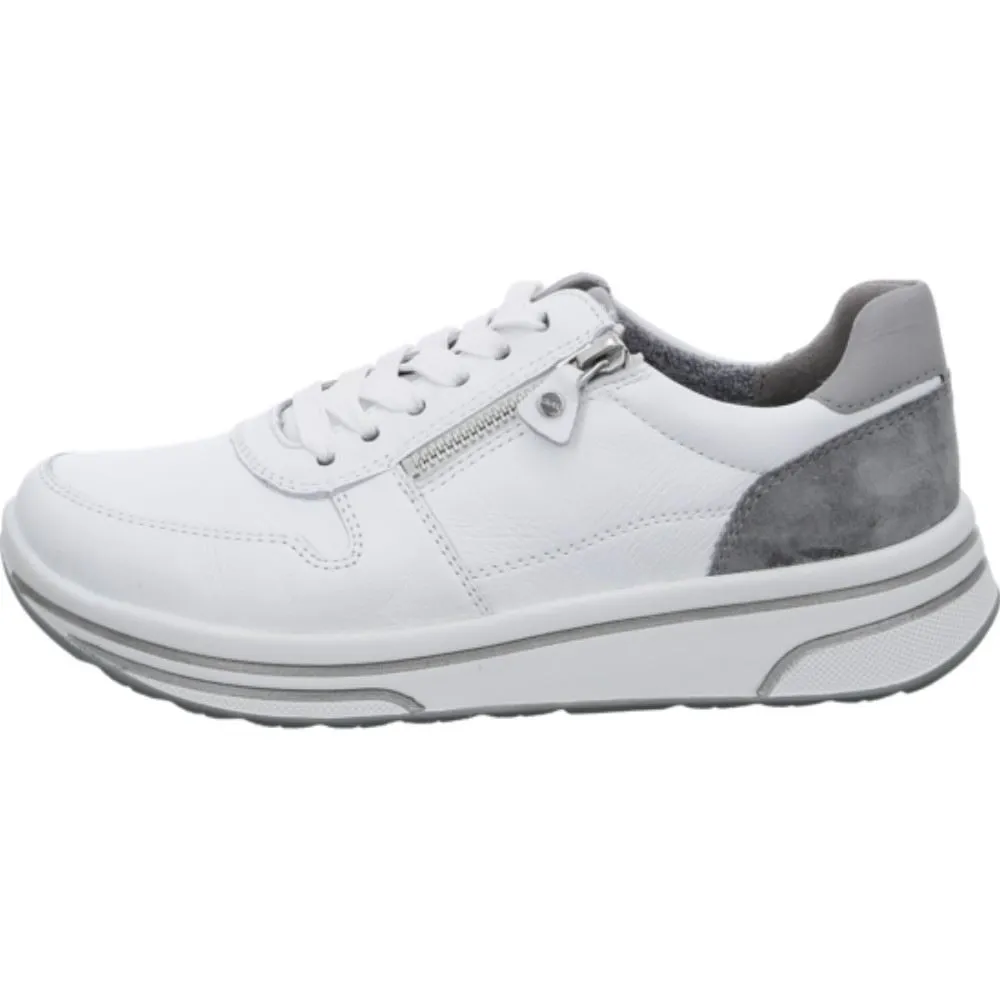 ARA SAPPORO Sneaker Reißverschluss Leder weiß 1232440
