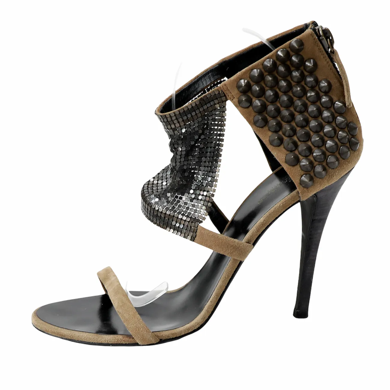 Balmain Ausgefallene Ankle-Sandalen mit Nieten