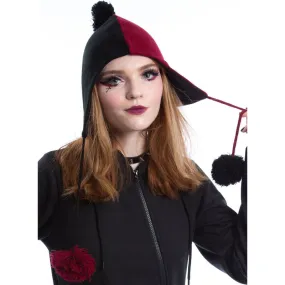 Beanie Mütze HEARTLESS - DAEMON - SCHWARZ / ROT - POI992