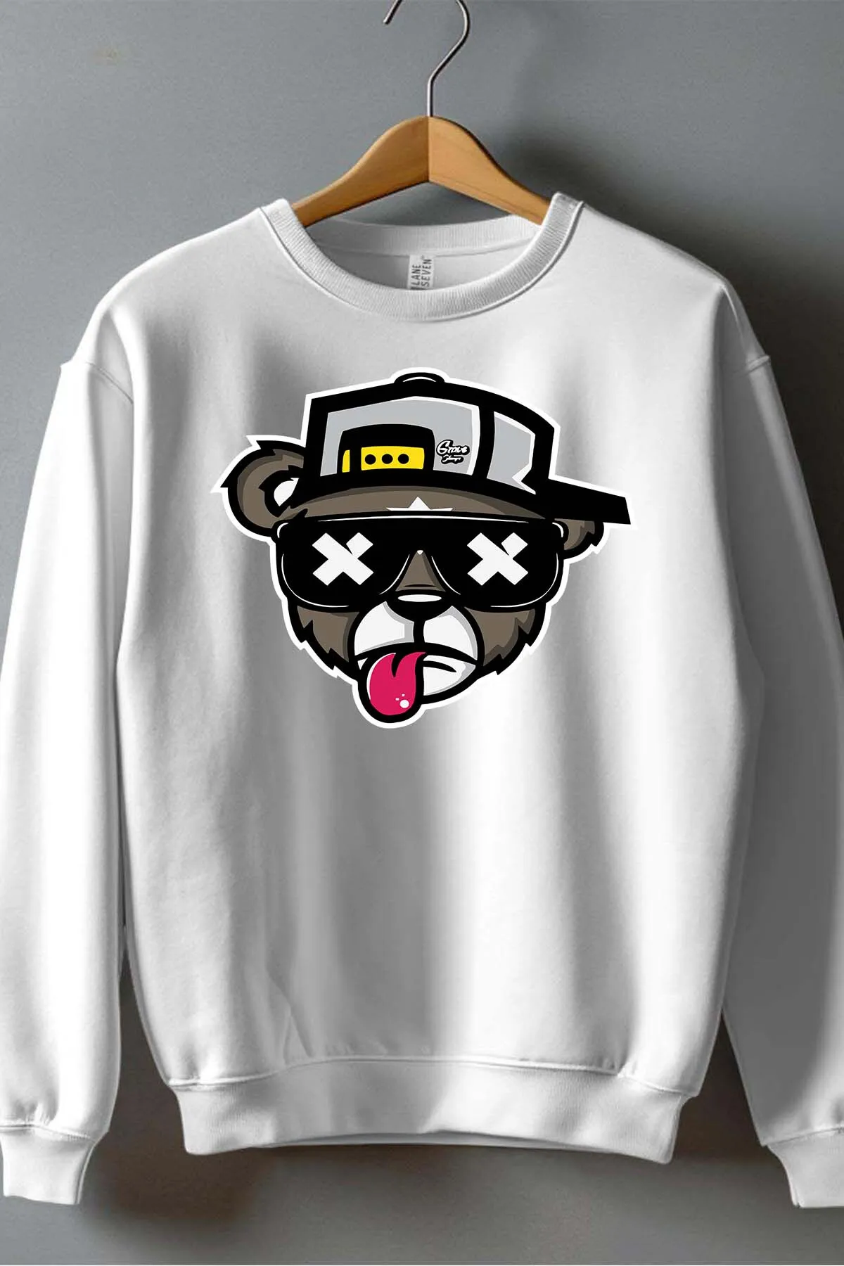 Bear Cool - Herren-Sweatshirt mit Rundhalsausschnitt