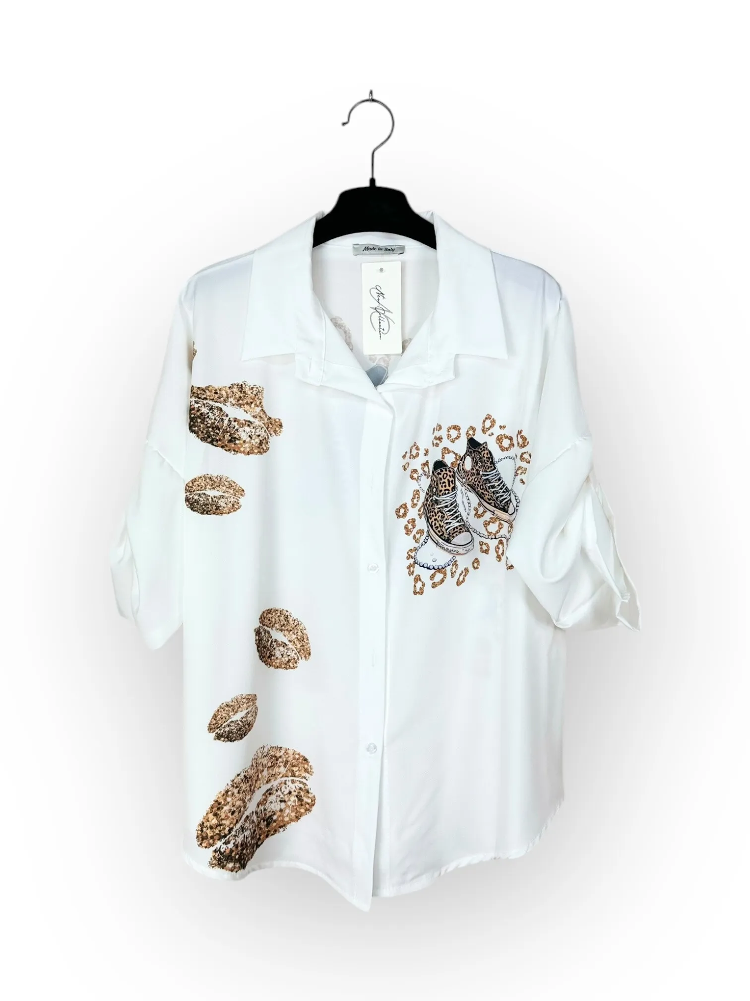 Bedrucktes Button-Down-Hemd