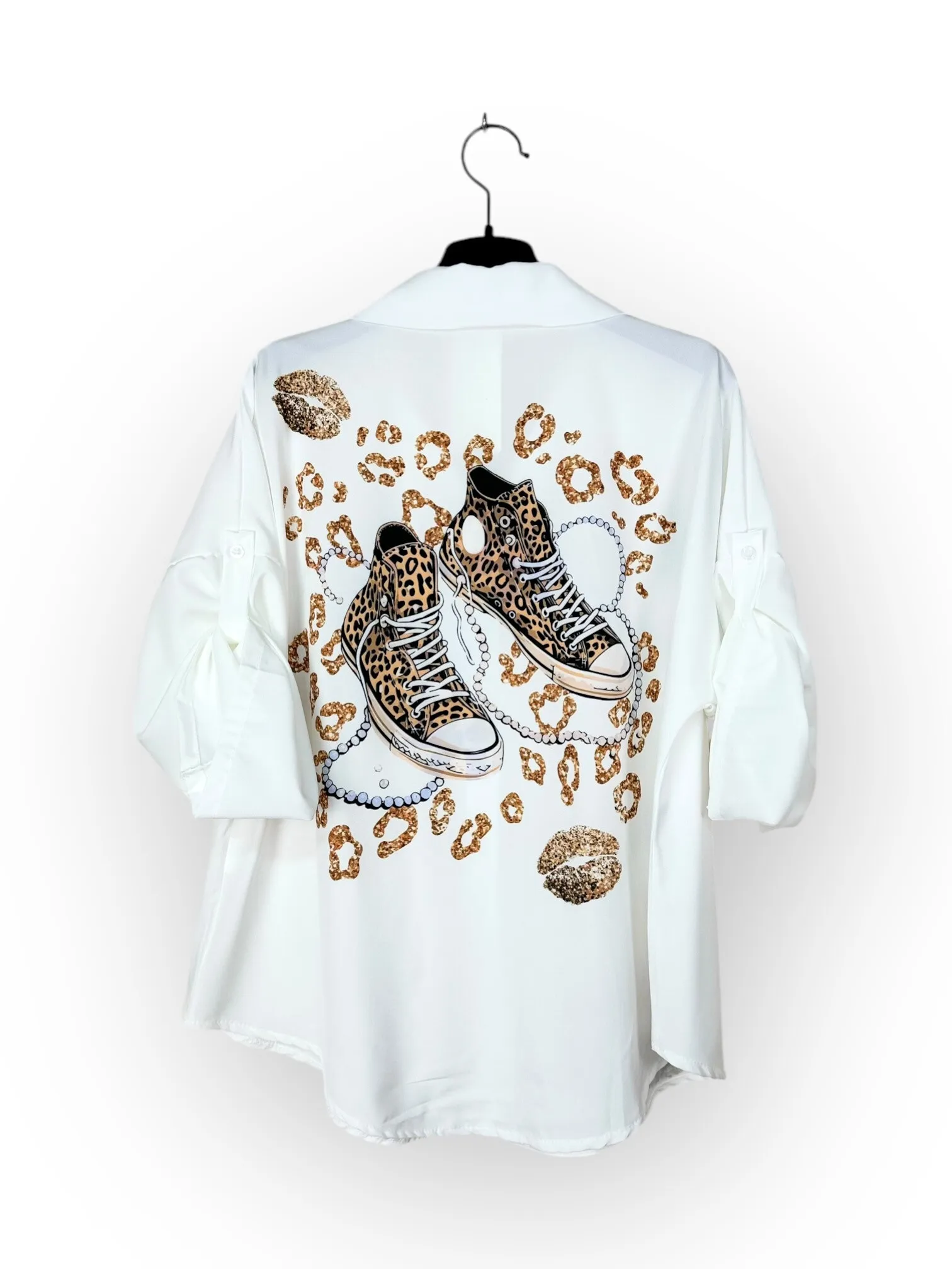 Bedrucktes Button-Down-Hemd