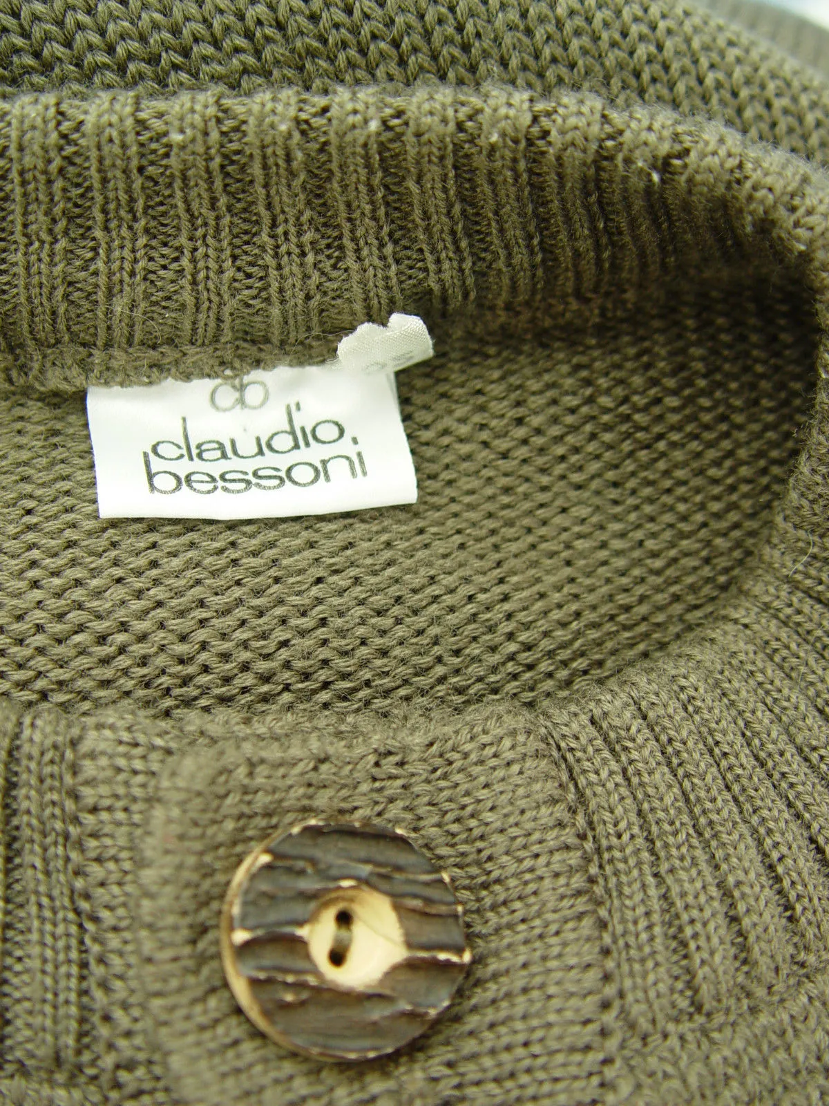 BESSONI mit Zopfmuster leichte kurze Trachten Strickjacke Janker Jacke Gr.52