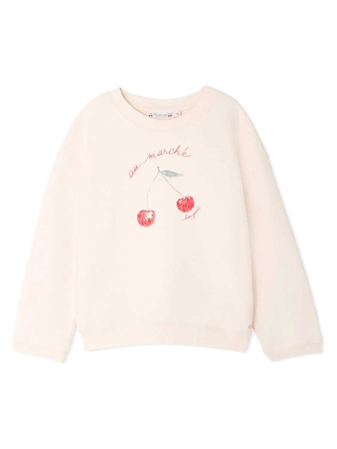 Bonpoint Sweatshirt FLEURETTE Ivory