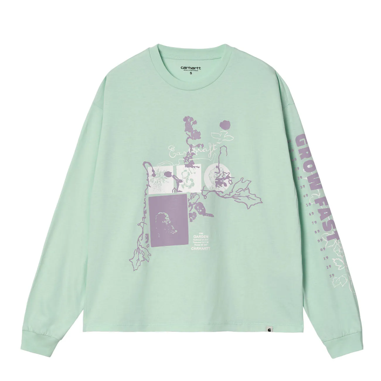 Carhartt WIP W' L/S Grow T-Shirt Damen Pale Spearmint