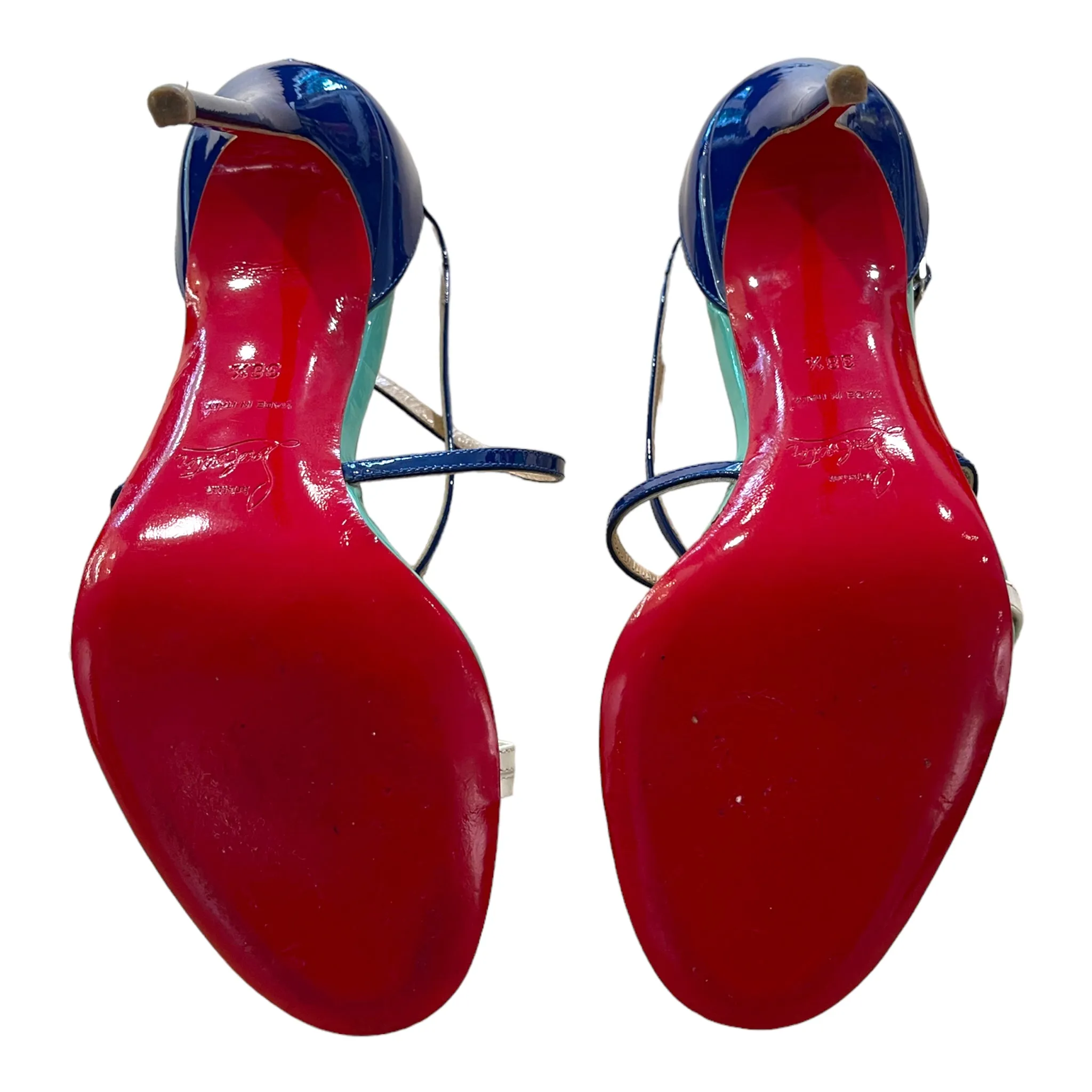 Christian Louboutin Stiletto High Heel Sandalen aus Lackleder