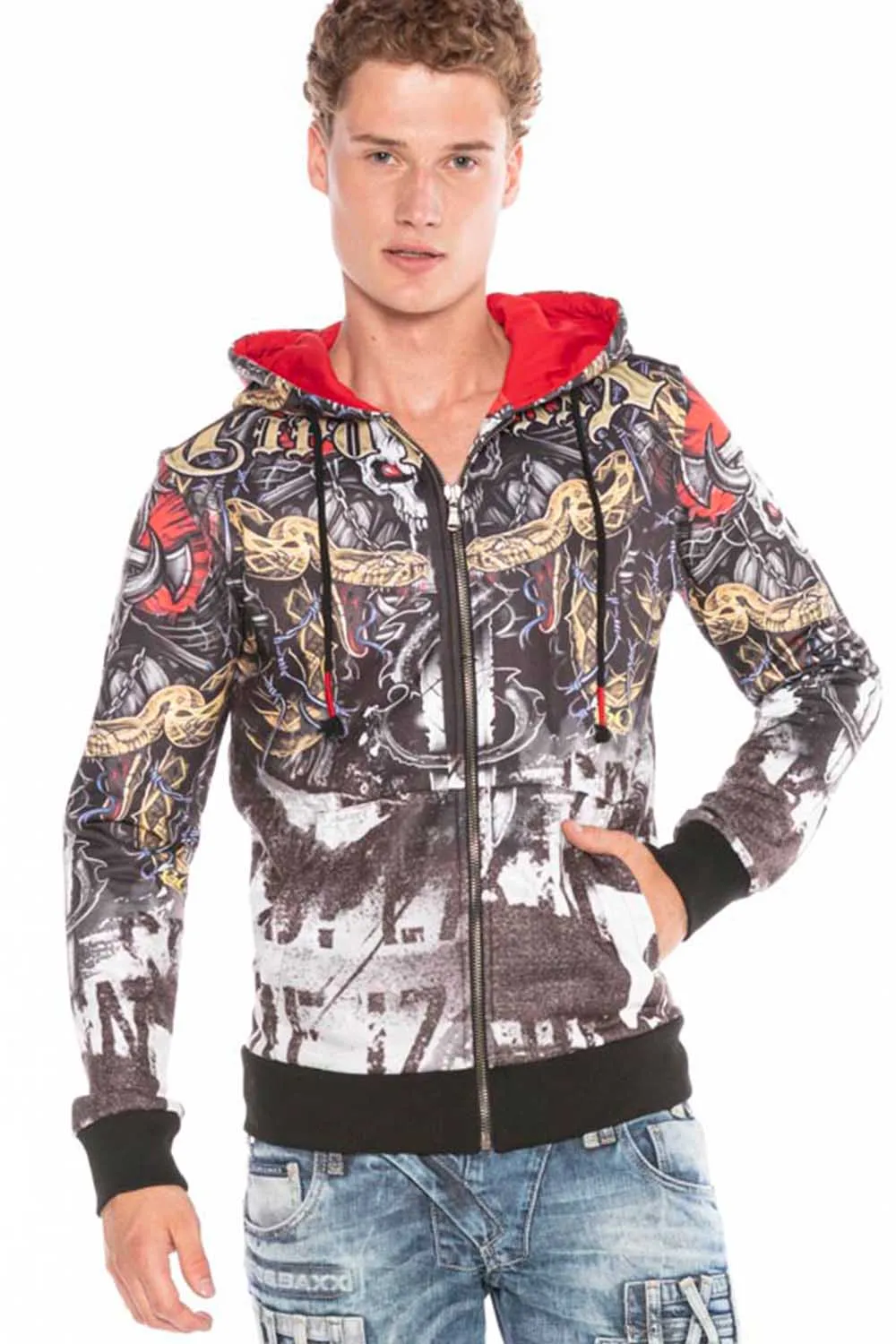 CL417 HERREN HOODIE SWEATJACKET