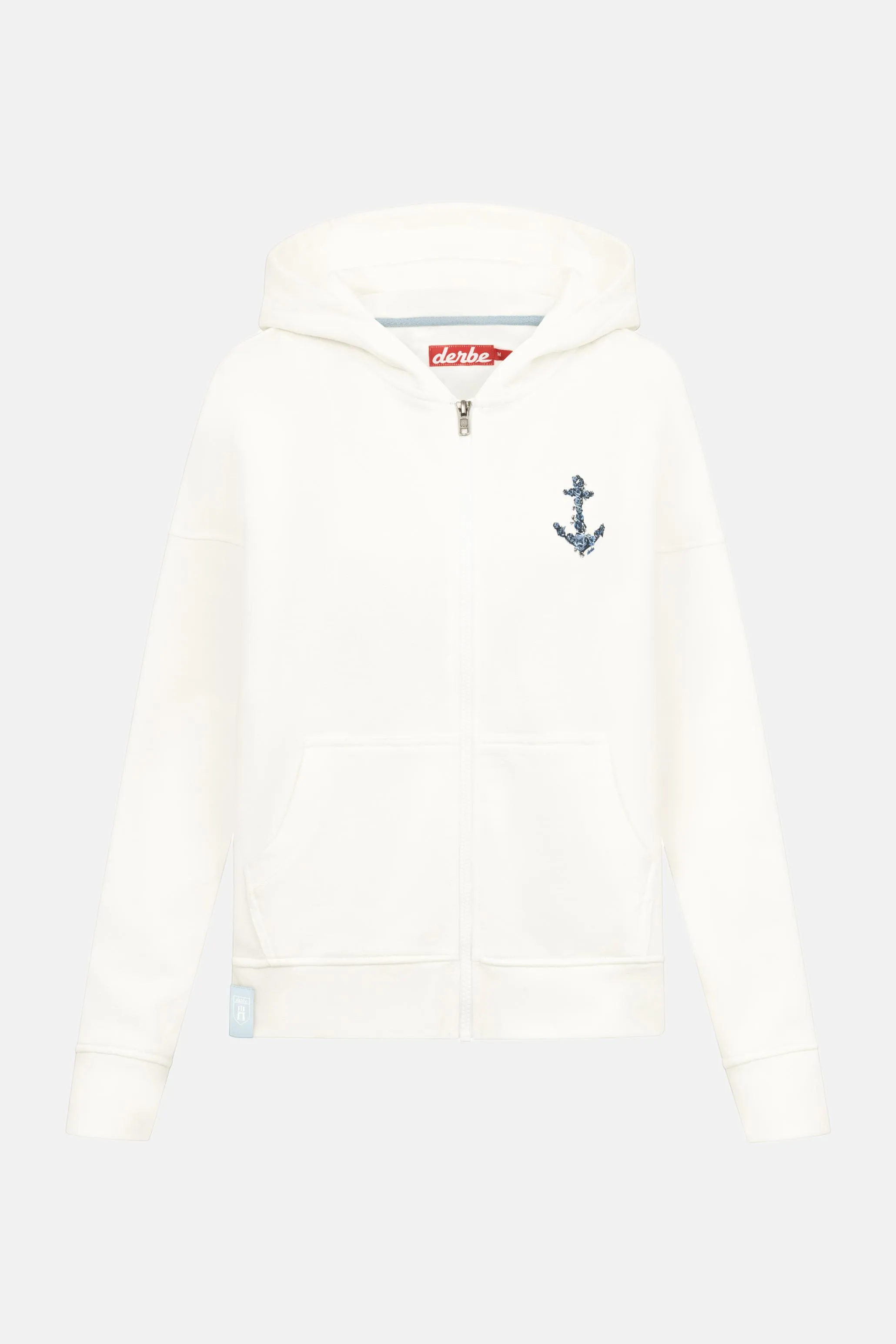 Derbe Hoodie Sweatjacke Rosenanker Damen Weiß