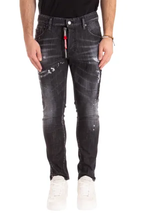 DSQUARED2 Black Pioner Wash Skater Jeans  