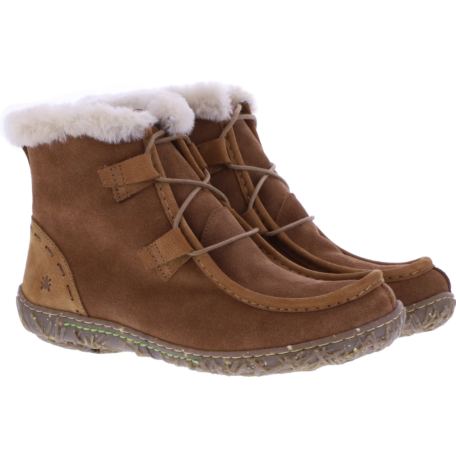 El Naturalista / Modell: N5449 Nido / Farbe: Lux Suede/Pleasent Wood Leder-Lammfell / Damen Stiefel