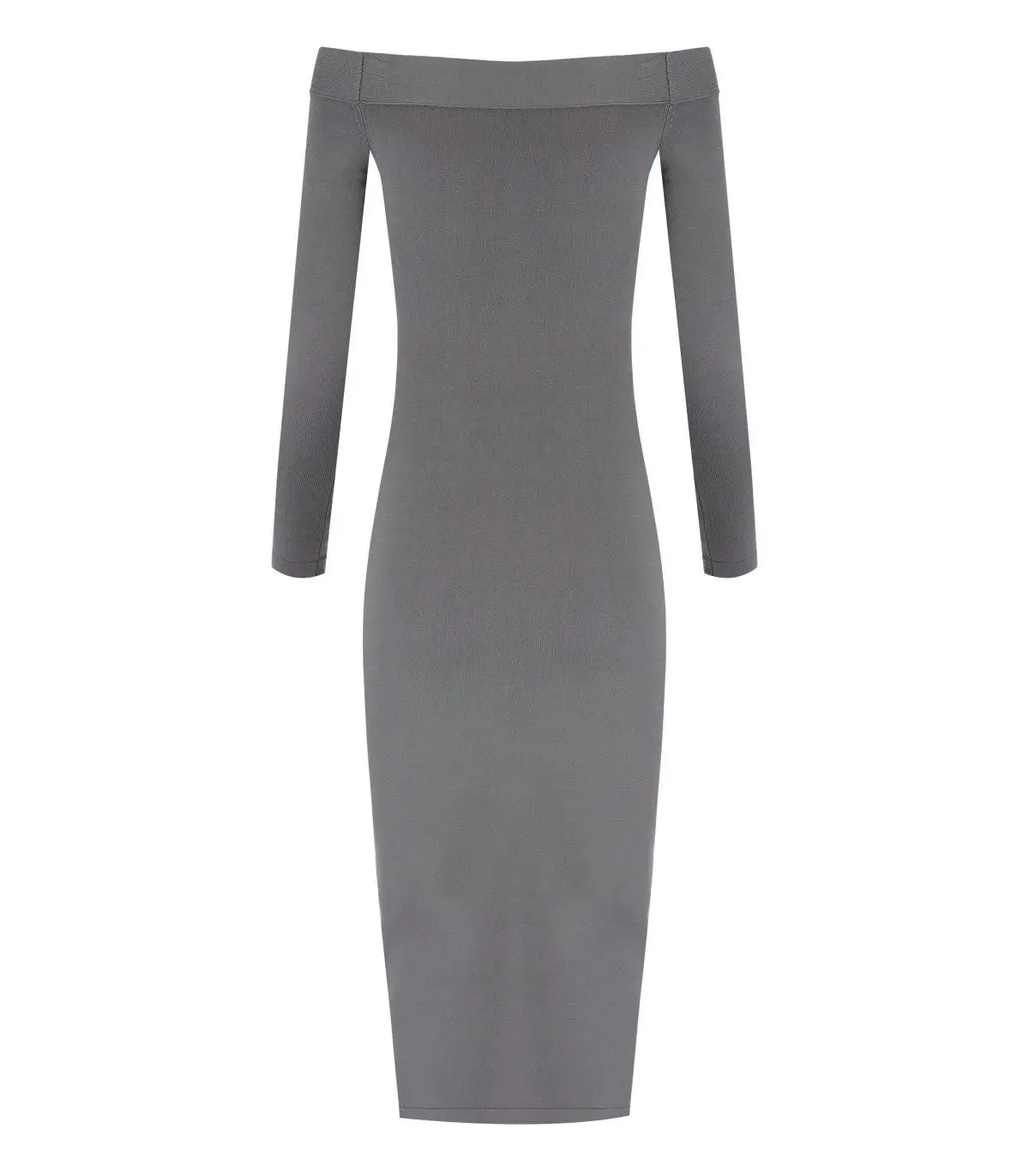   Elisabetta Franchi  ELISABETTA FRANCHI STEEL MIDI STRICKKLEID grau  Kleider 