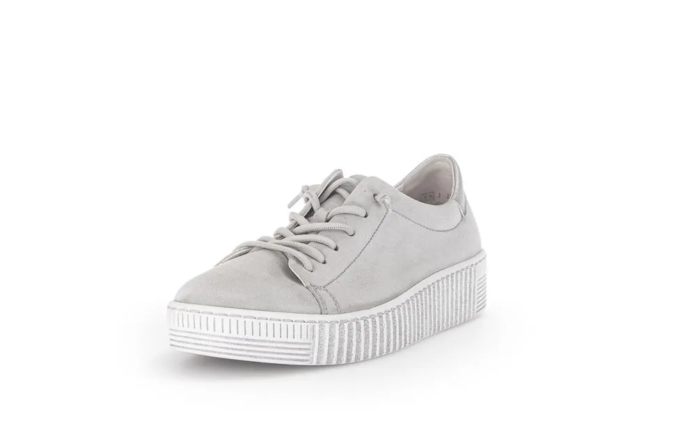 Gabor Sneaker low Rauleder Wechselfußbett grau S13  23.331.19