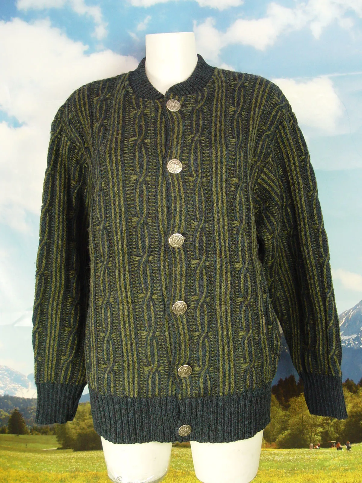 GEIGER extrem weit geschnitten TOP Strickjacke Walkjacke Janker Jacke Gr.50