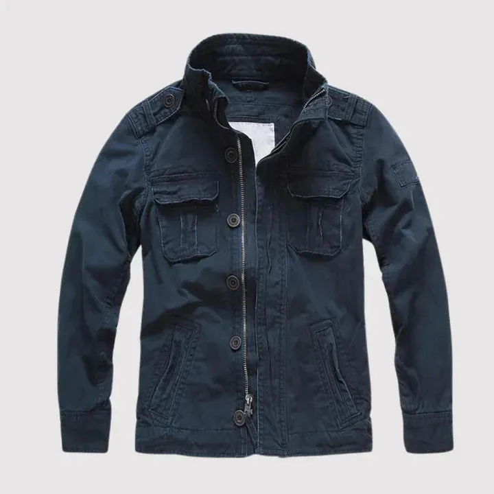 Heidi-Mode | Retro Mehrfach-Taschen Denim Jacke