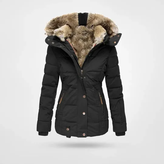 Heidi-Mode | Strickjacke mit Knöpfen und lustigem Katzenmuster für Frauen