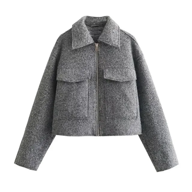 Heidi-Mode | Warme Jacke Mit Knöpfen