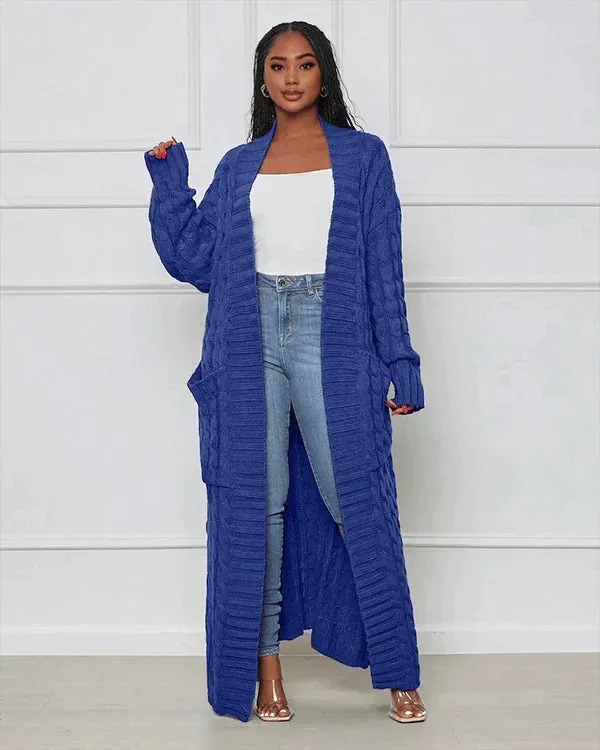 Heidi-Mode | Weste Oversized Lang Strickweste