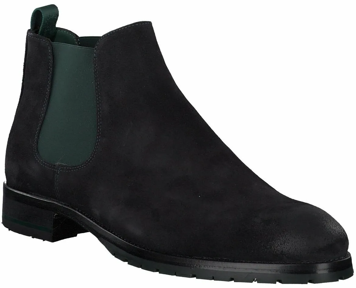 Herren-Stiefeletten aus Leder 213102808532 (Dunkelblau)