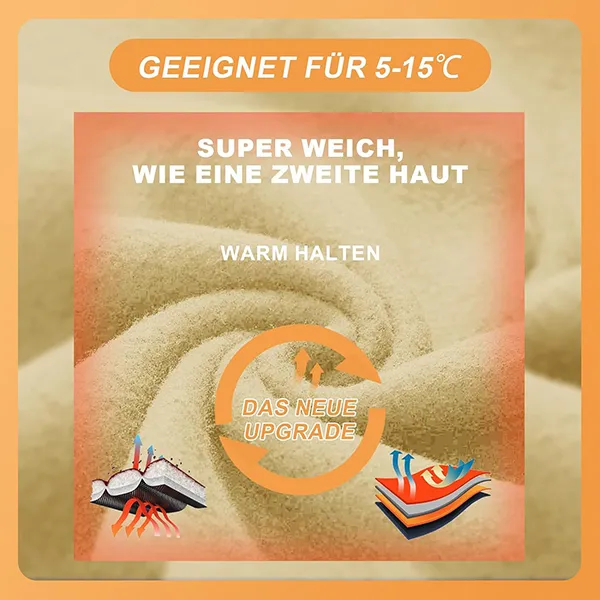 Hohe Taille Slim Fit Yoga-Leggings mit Plüschfutter für Wärme und Komfort
