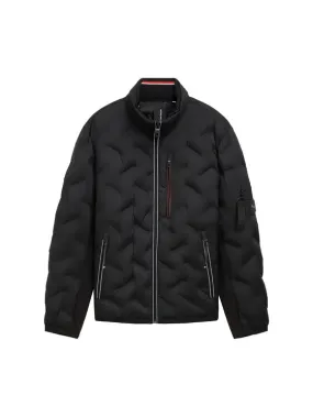 Hybrid Jacke mit verstaubarer Kapuze