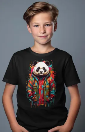 Jungen-T-Shirt | Panda Paint V2