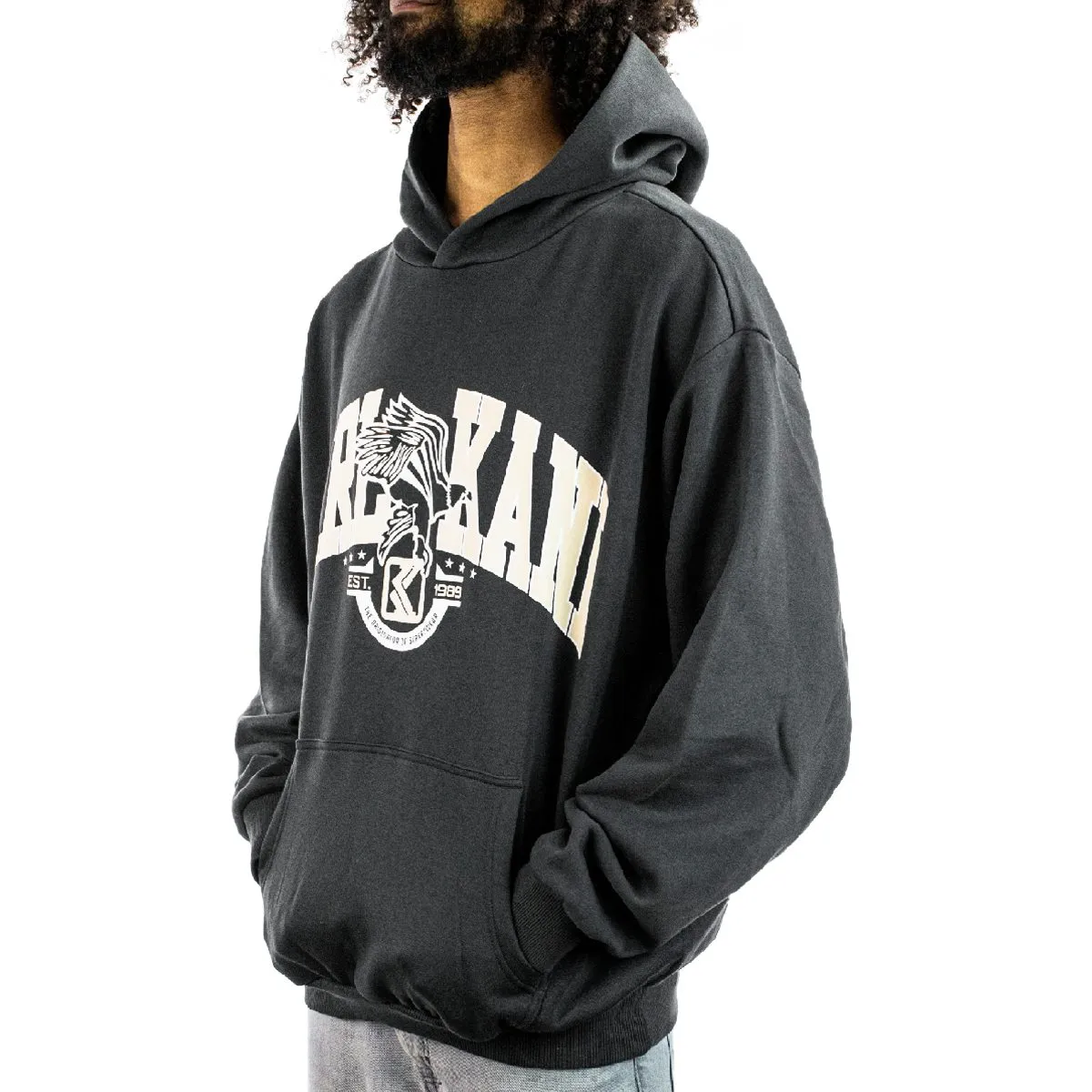 Karl Kani OG Eagle Print Oversize Hoodie 60210115 - schwarz-beige
