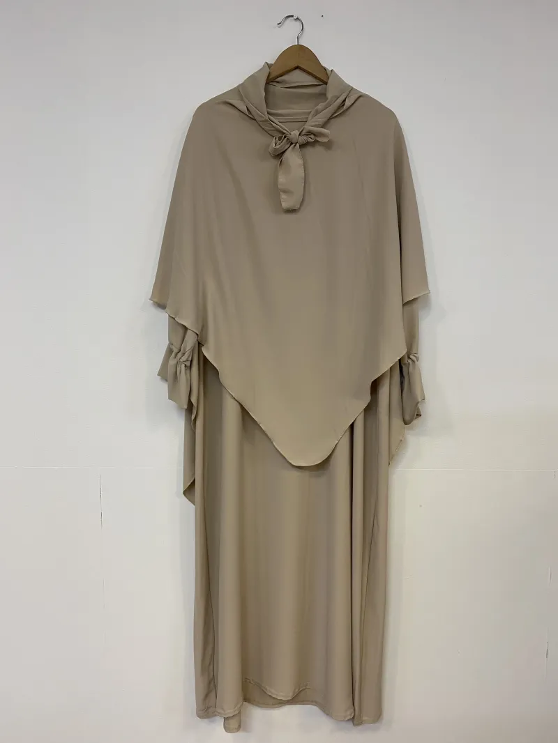 Langarmkleid, zweiteiliges Set
