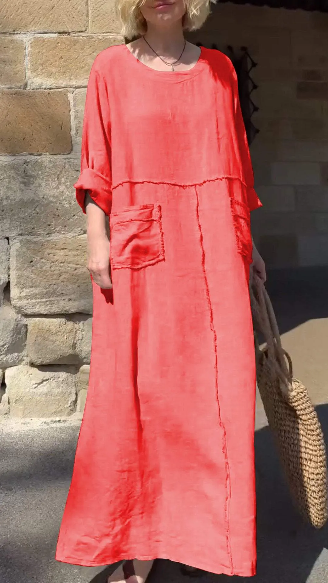 Lässiges Langarmkleid