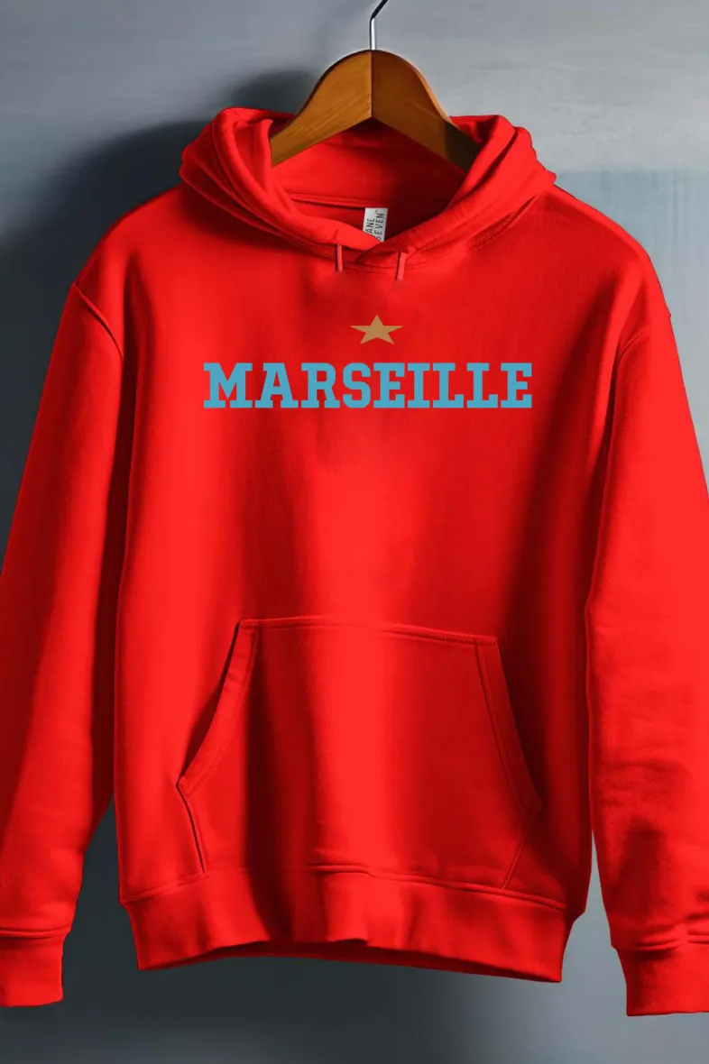 marseille 1 etoile - Herren-Sweatshirt mit Kapuze