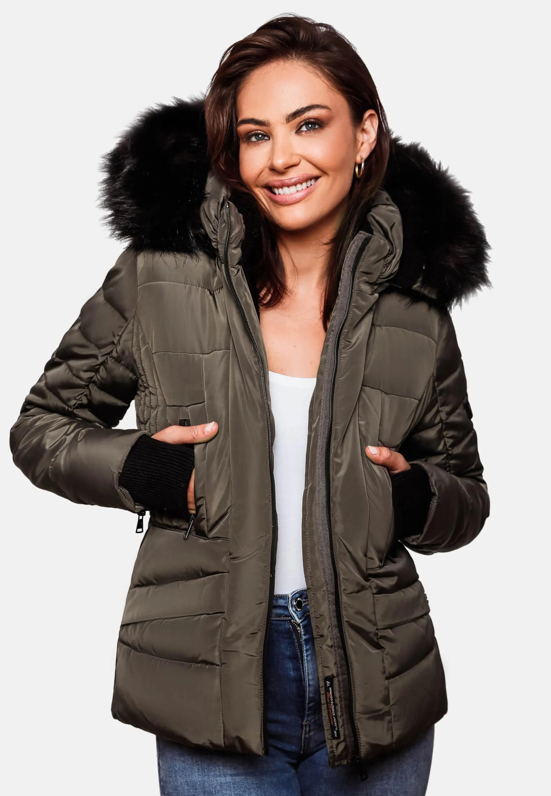 NAVAHOO Jacke 'Adele' in Taupe