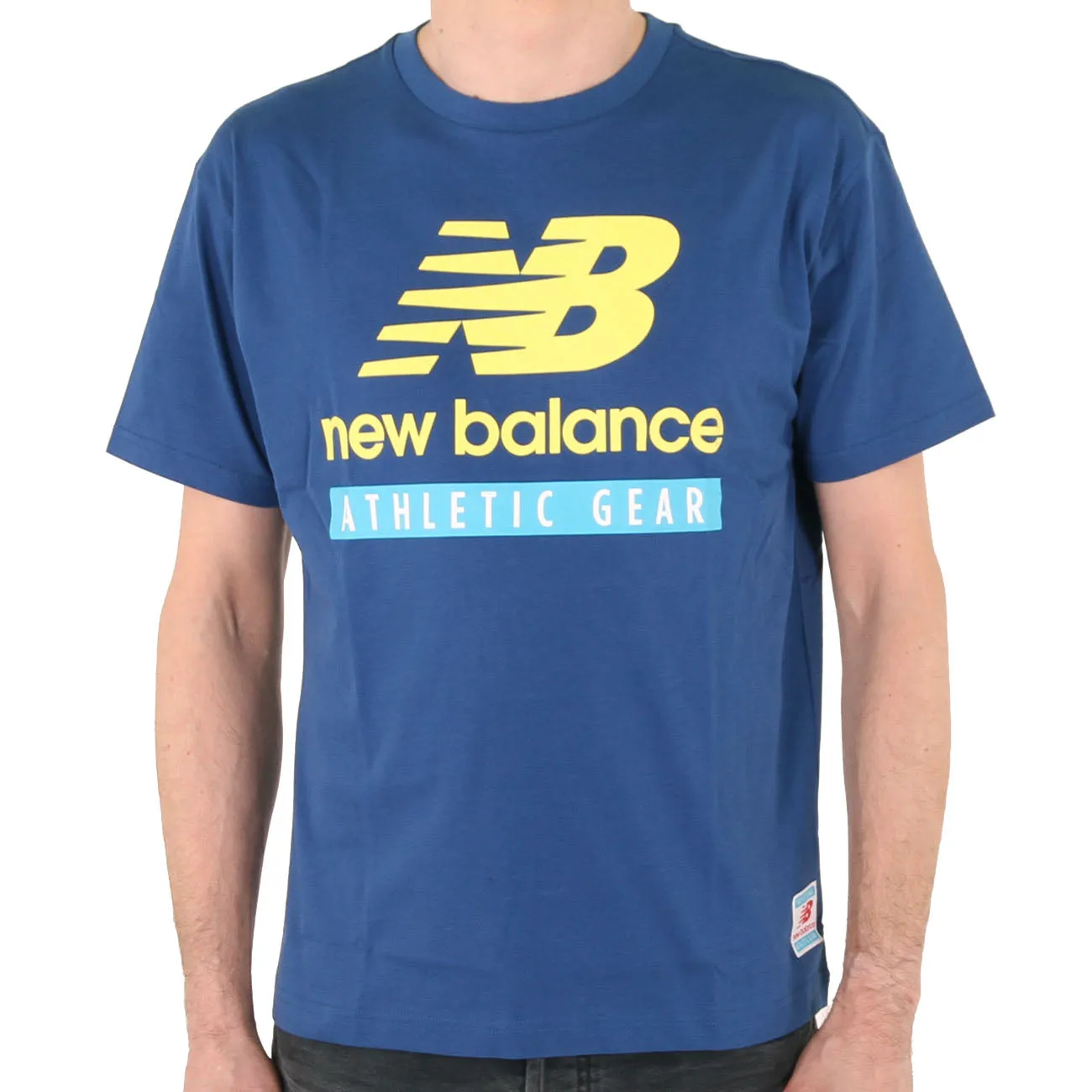 New Balance NB Essentials Logo T-Shirt Herren Captain Blue