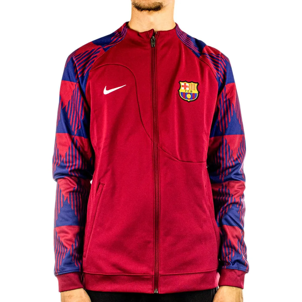 Nike FC Barcelona Academy Pro Trainings Jacke FB3043-620 - rot-blau