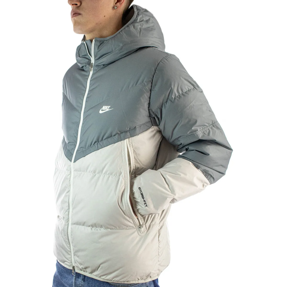 Nike Storm-Fit Windrunner Hooded Winter Jacke DD6795-077 - grau-beige