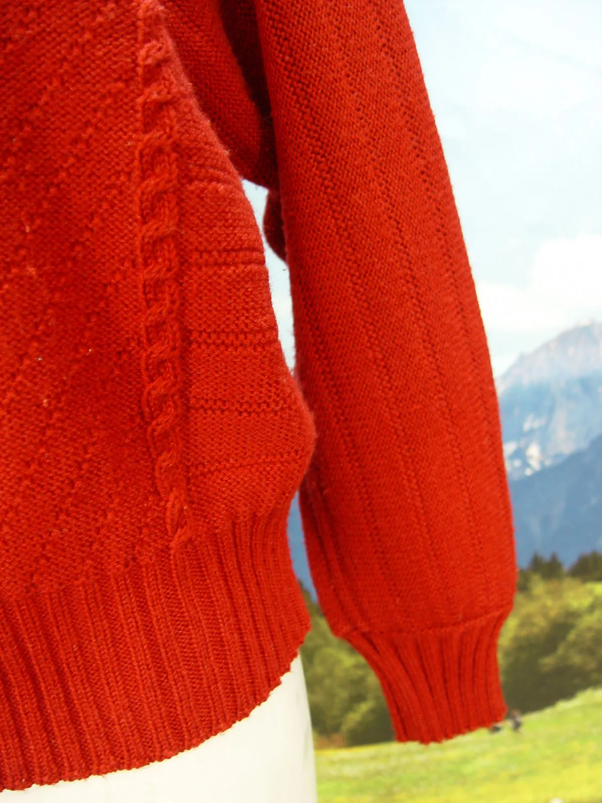 original Vintage Dirndljacke BERNAUER leichte Strickjacke Trachtenjacke Gr.44