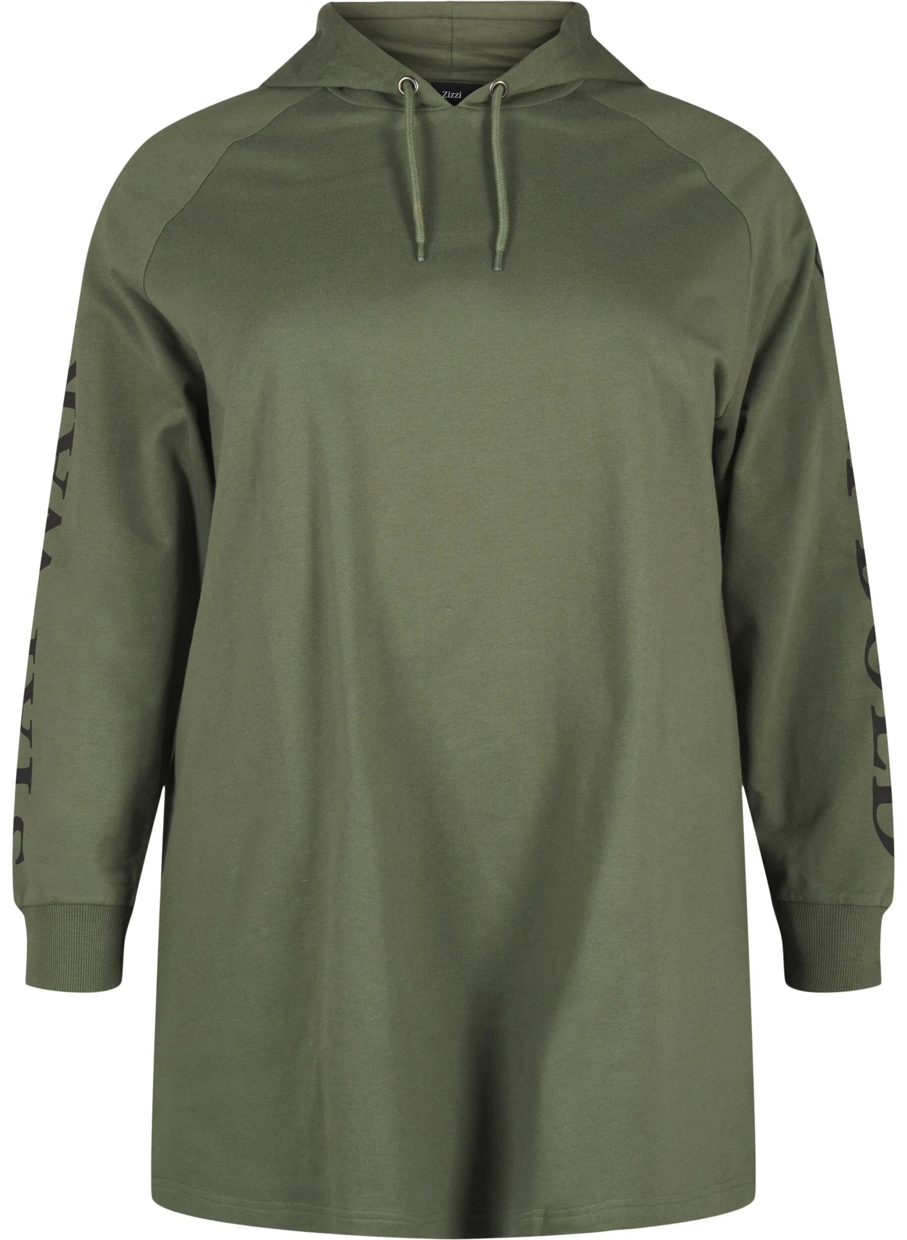 Oversize-Sweatshirt mit Print an den Ärmeln