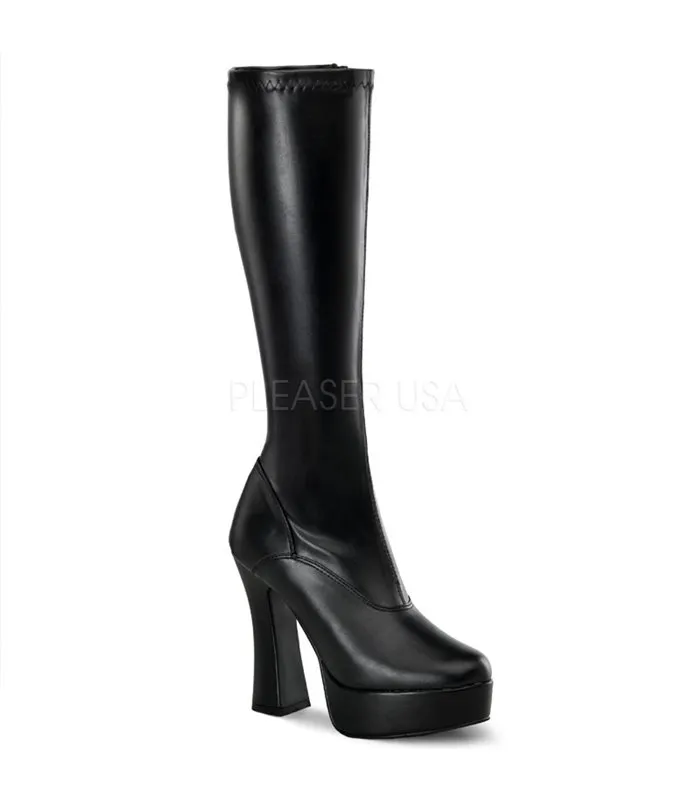 Plateau Stiefel ELECTRA-2000Z Schwarz St Pu von Pleaser