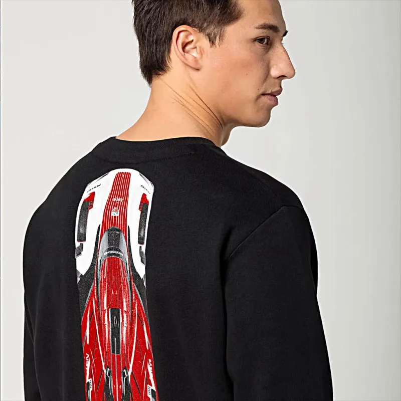Porsche Sweatshirt 963 Penske Motorsport Schwarz / Rot WAP190PPMS - Unisex