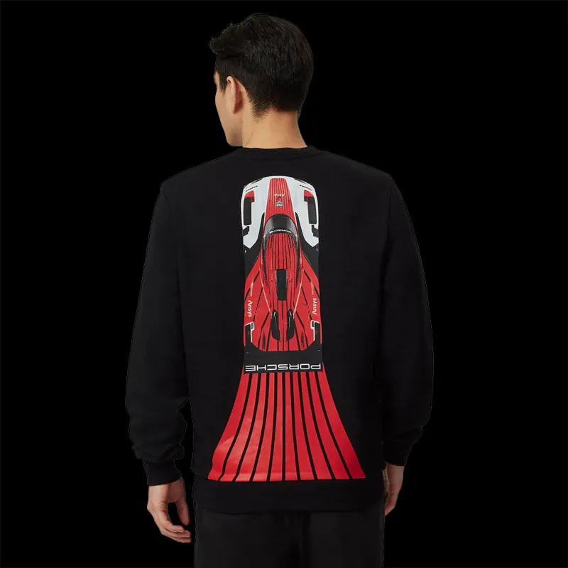 Porsche Sweatshirt 963 Penske Motorsport Schwarz / Rot WAP190PPMS - Unisex
