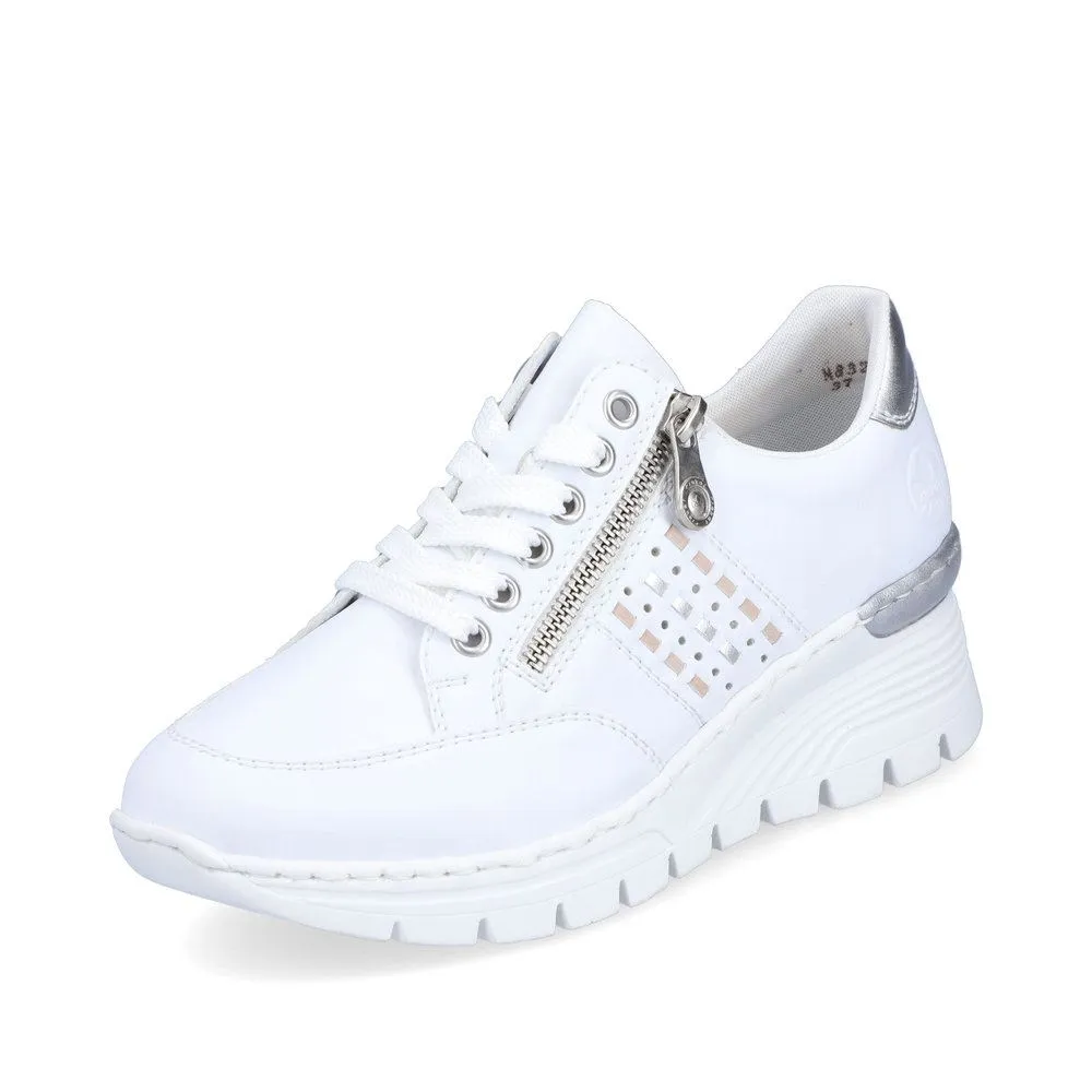 Rieker Antistress Damen Sneaker Keilabsatz weiß S13 N8321-80