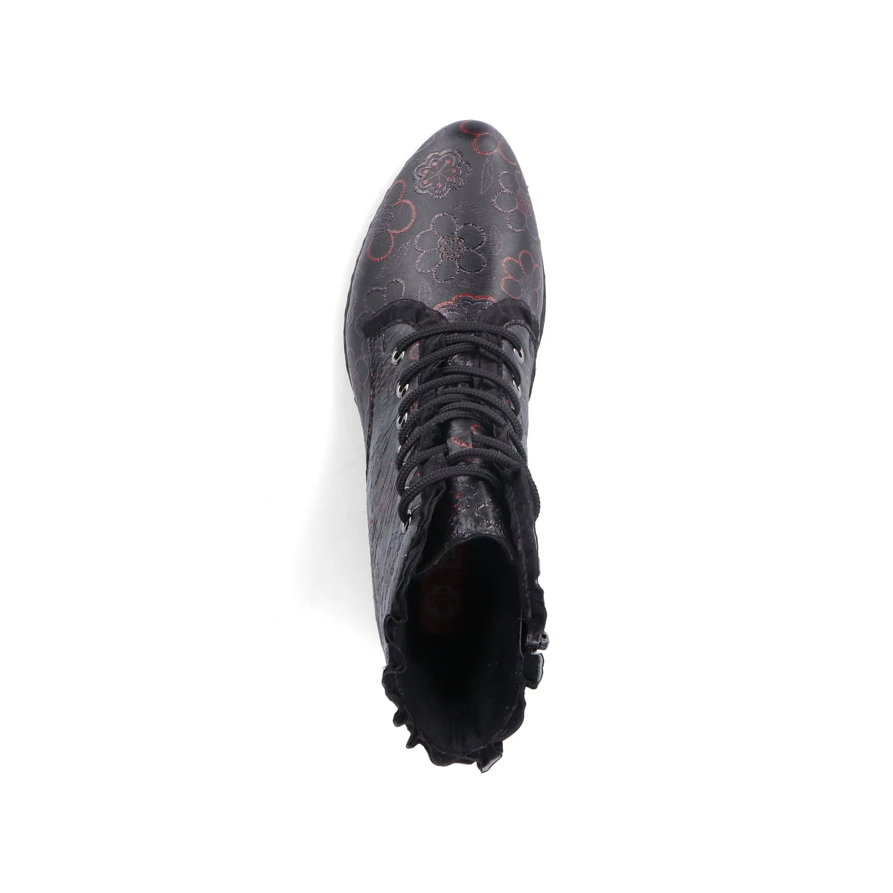 Rieker Damen Stiefeletten tiefschwarz-rot | Y0703-90