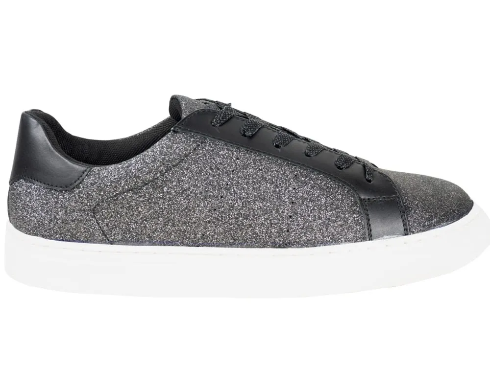 Sneaker Patrizia Damen schwarz Glitter