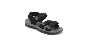 Sommerliche Outdoor-Sandalen ALPINE PRO KILEW schwarz 43