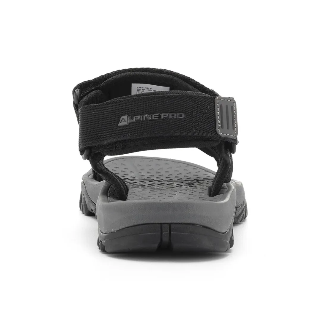 Sommerliche Outdoor-Sandalen ALPINE PRO KILEW schwarz 43
