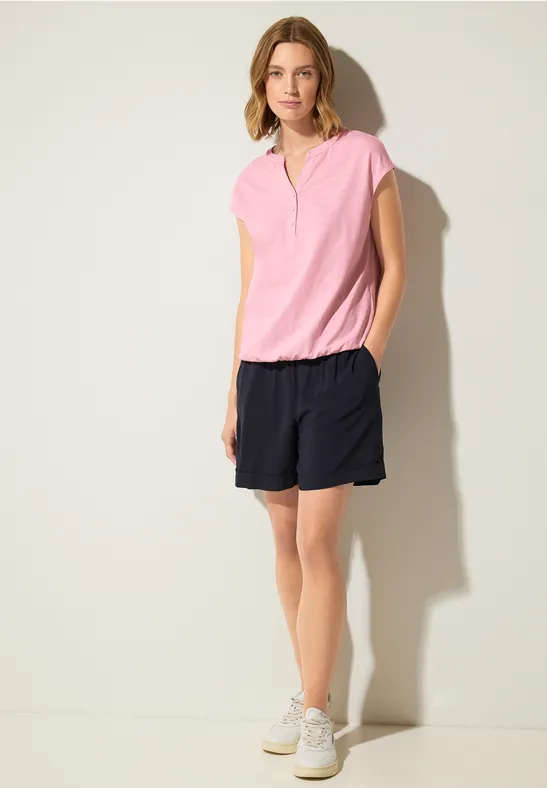 Street One T-Shirt mit Knopfleiste 