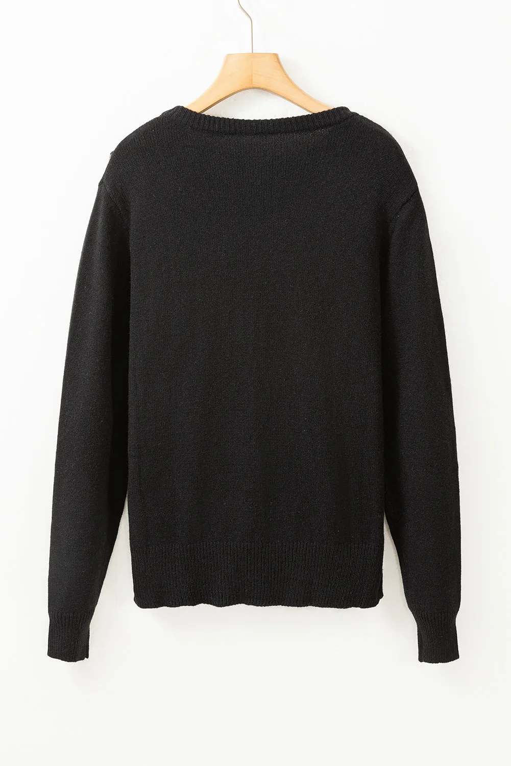Strickjacke Mit Spitzenbesatz Und Geripptem Rundhalsausschnitt Und Knopfleiste
