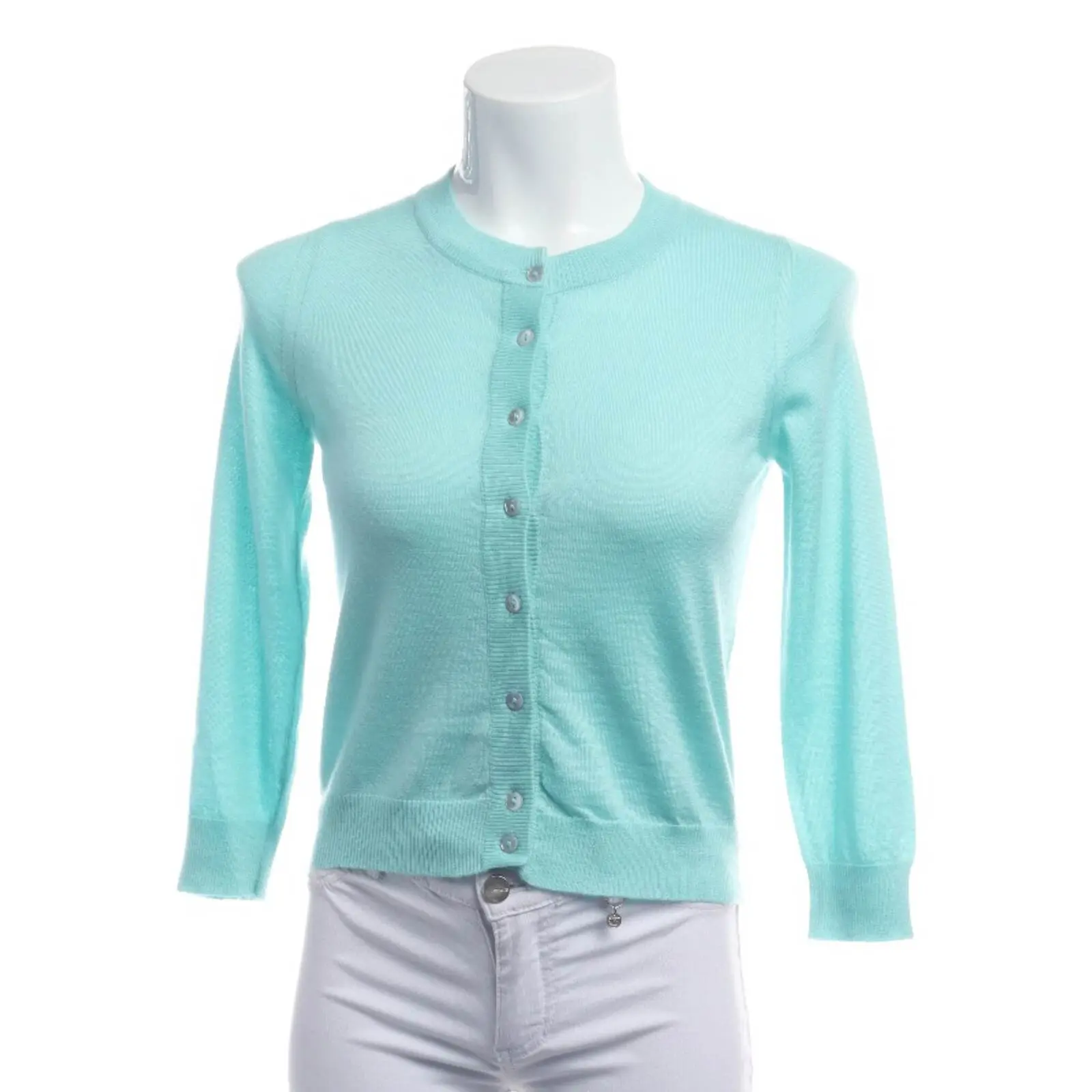 Strickjacke S Hellblau
